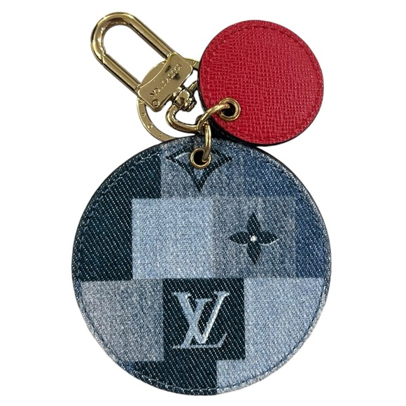 Louis Vuitton Denim Monogram Keychain Bag Charm - Picture 3 of 7